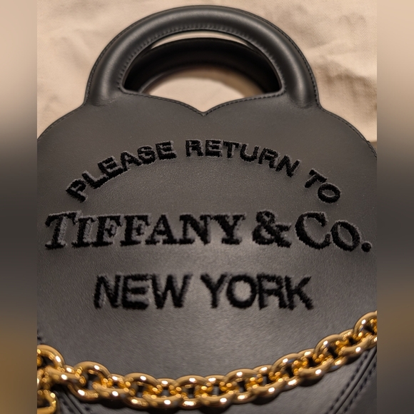 Tiffany & Co. "Return To Tiffany" Gold Chain Tote With Crossbody Strap (Rare) - Picture 9 of 11